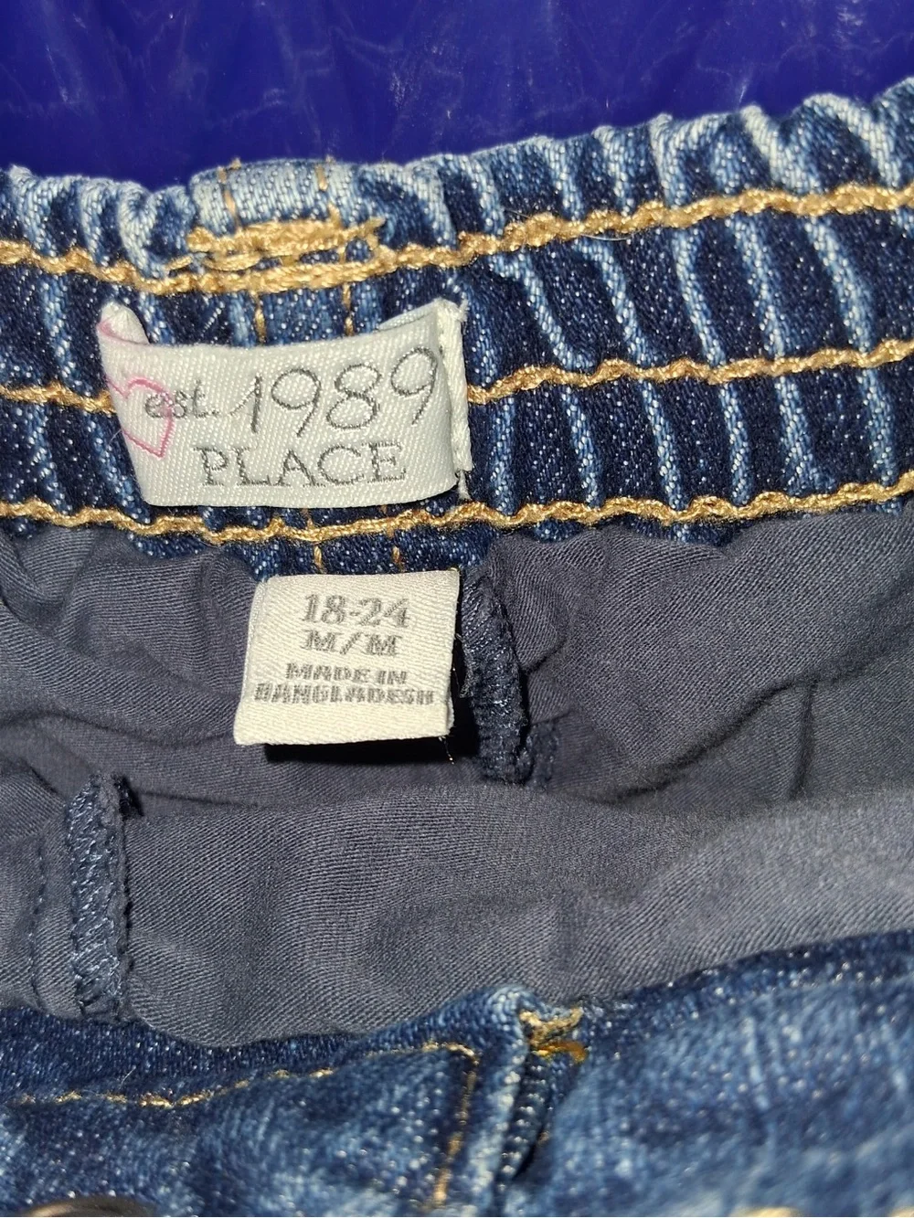 Denim Children’s Place Skort with Pockets 18-24 months